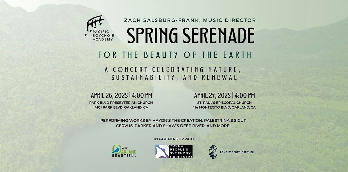 Spring Serenade #2 - A Concert for Sustainability and Renewal