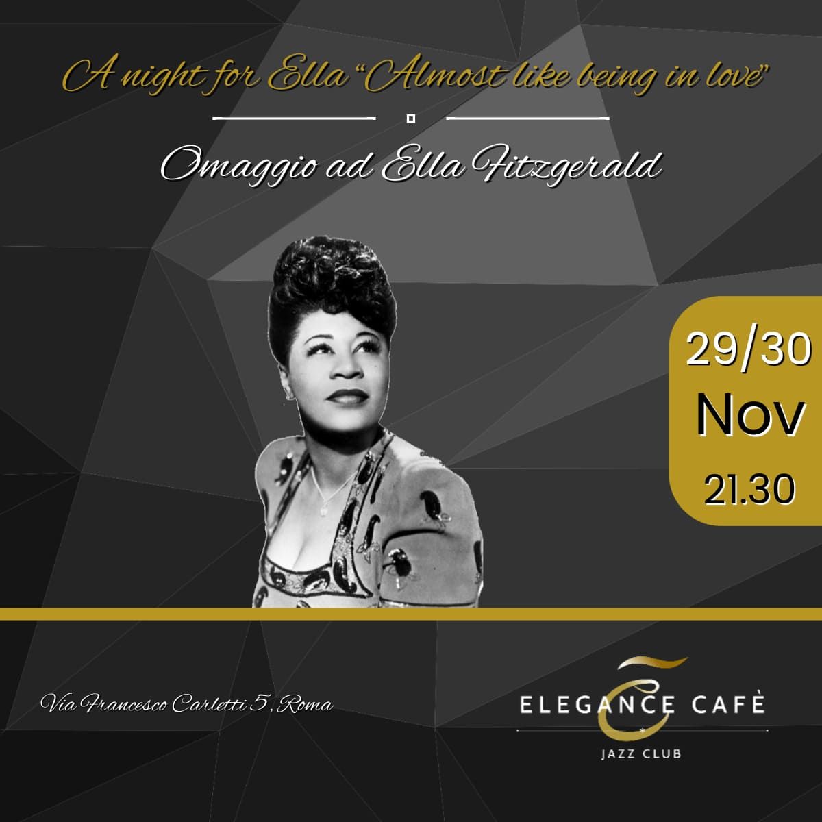 OMAGGIO A ELLA FITZGERALD \/\/ Live at ELEGANCE CAFE' JAZZ CLUB | Roma