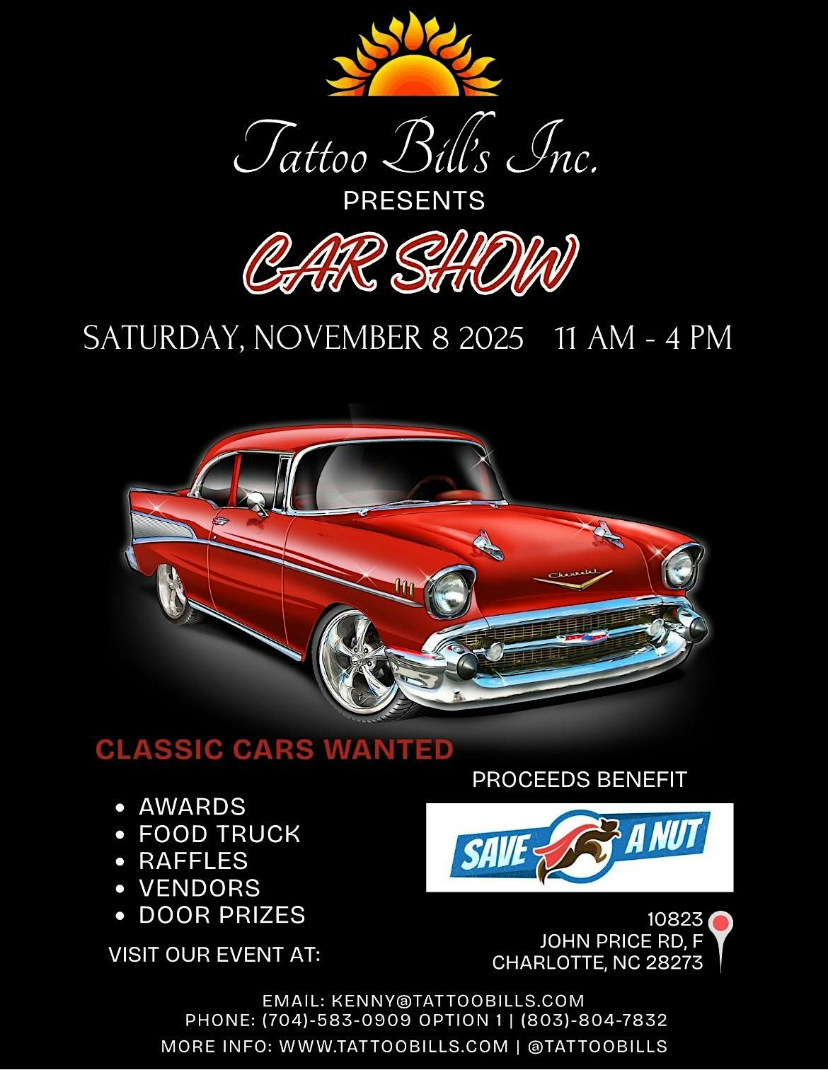 Classic Cars Needed for Car Show Charity Event!