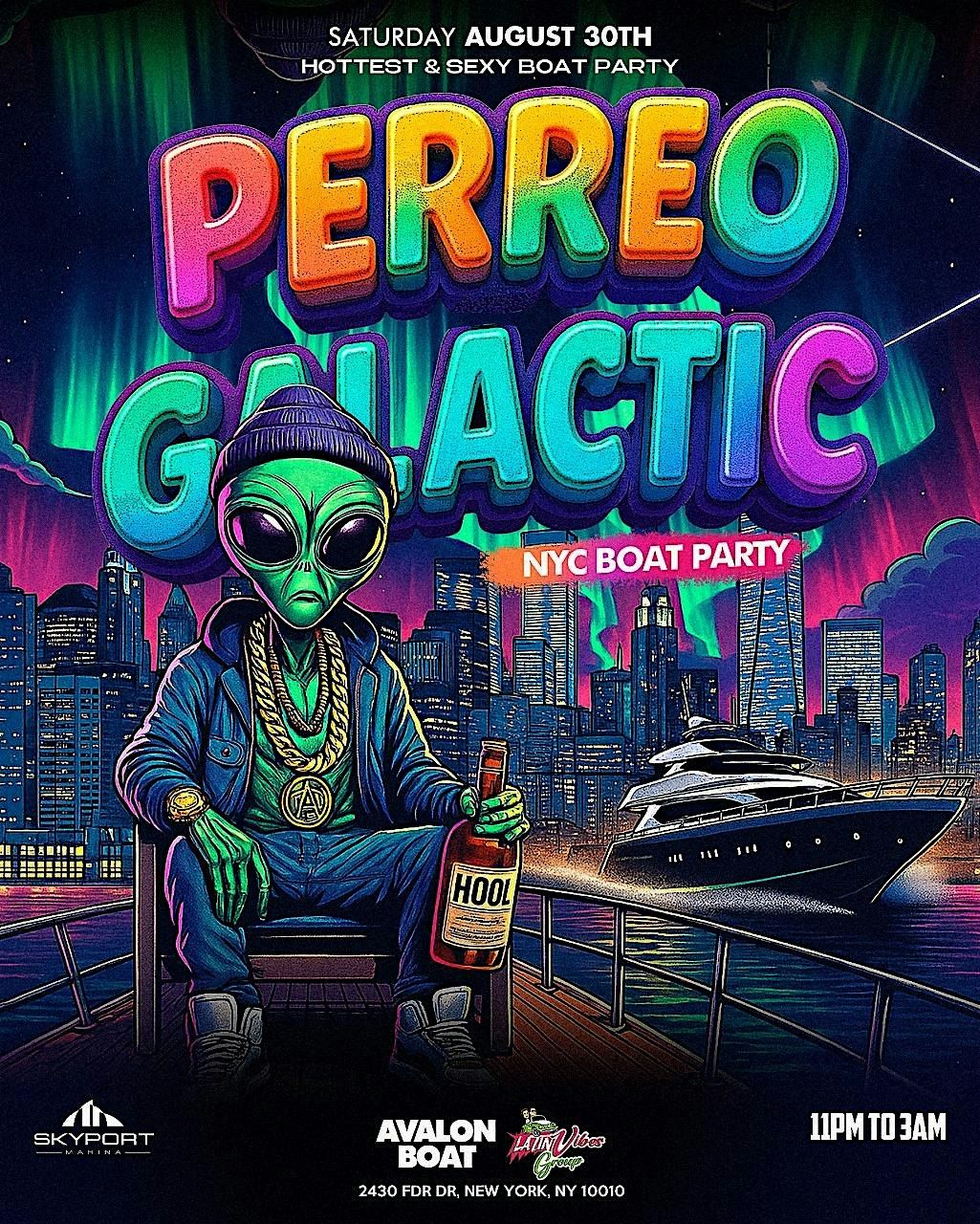 PERREO GALACTIC NYC PERREEO CRUISE PARTY