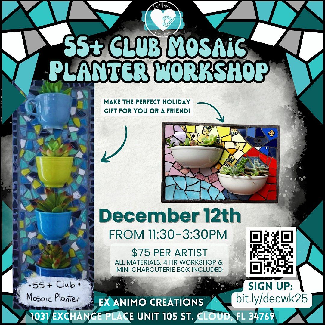 55+ Club Mosaic Planter Workshop