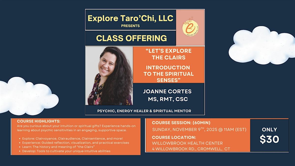 Let's Explore the Clairs with Joanne Cortes