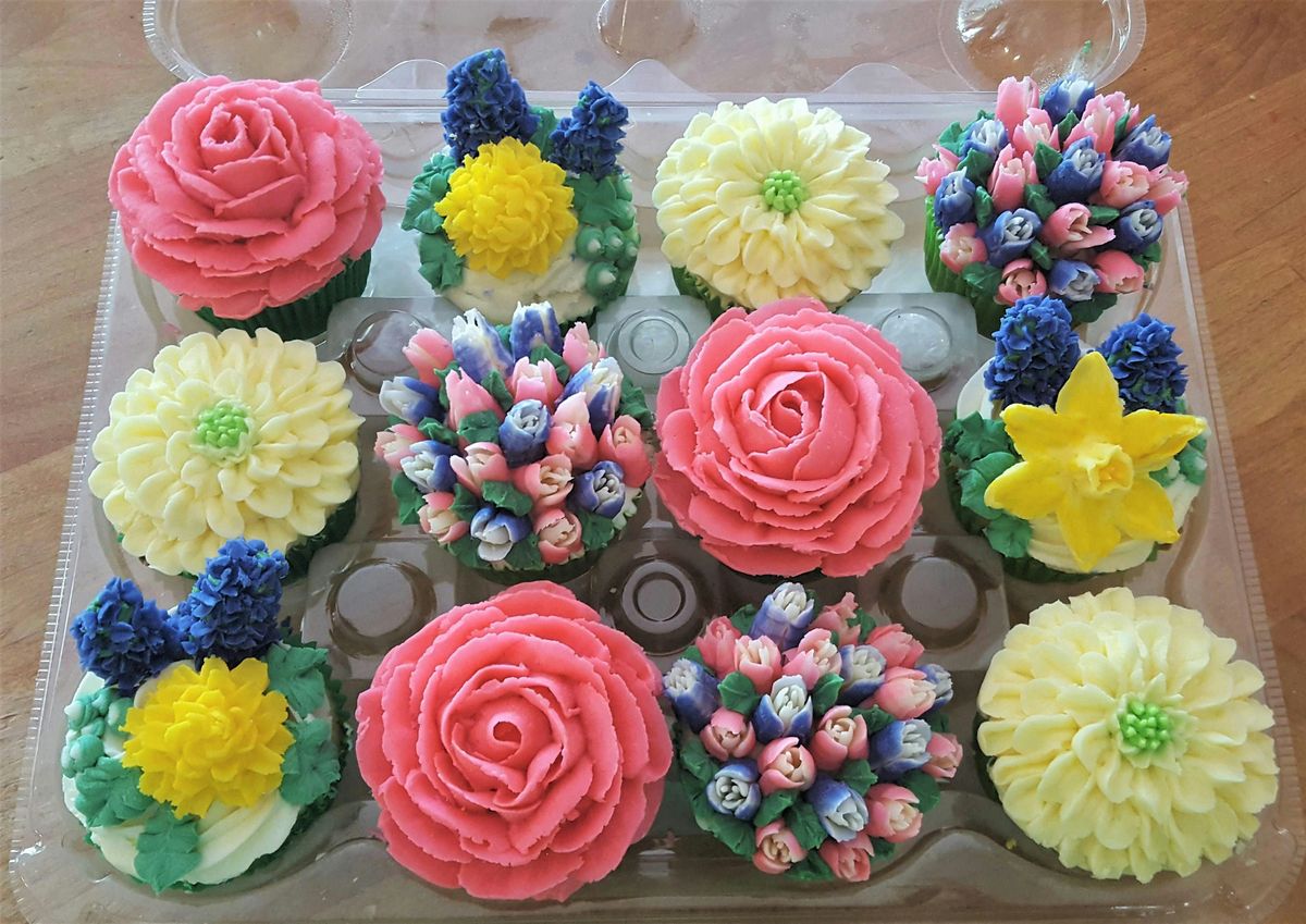 Spring Floral Cupcakes!