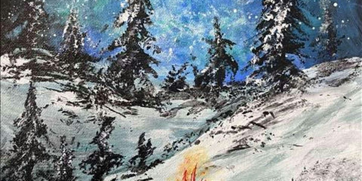 Winter Camping Night - Paint and Sip by Classpop!\u2122