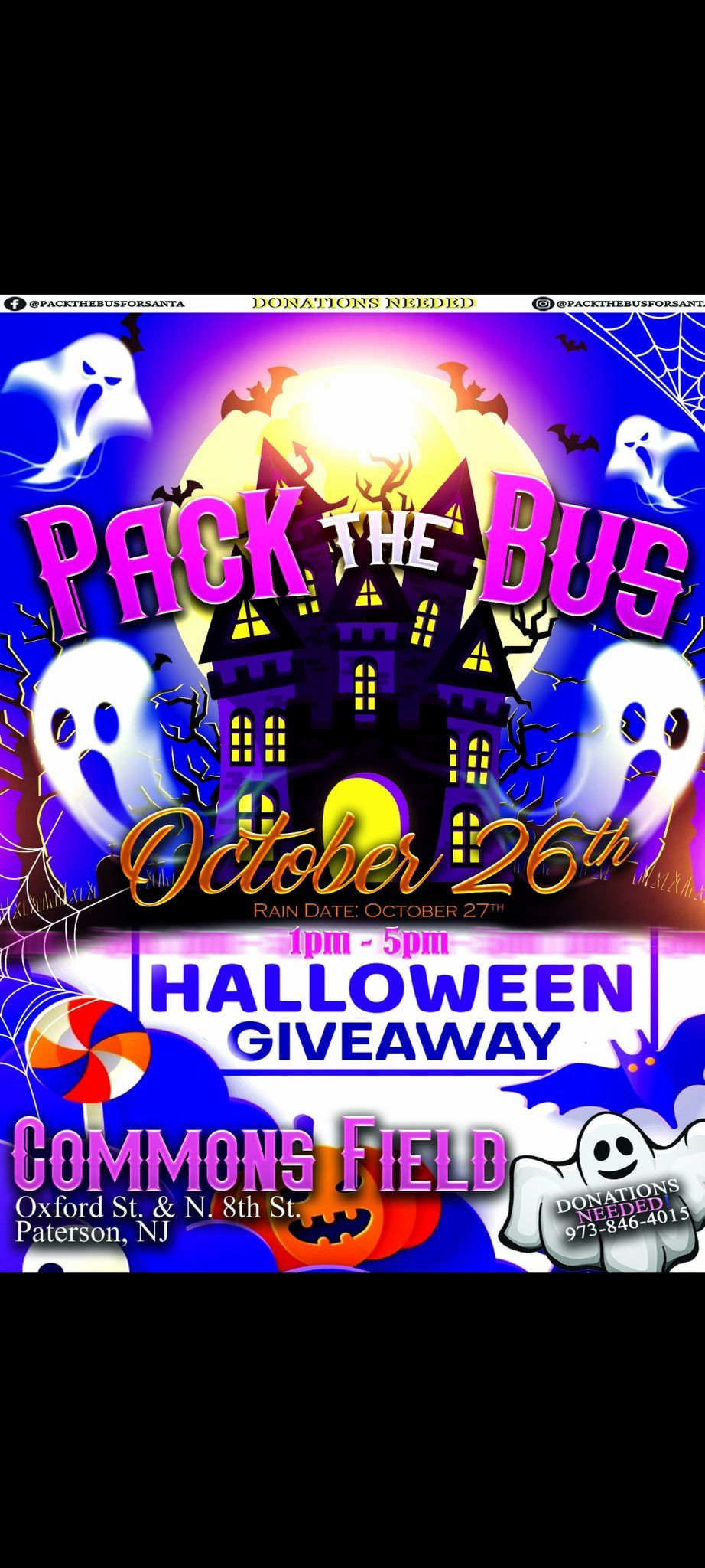 Pack The Bus's Halloween Event