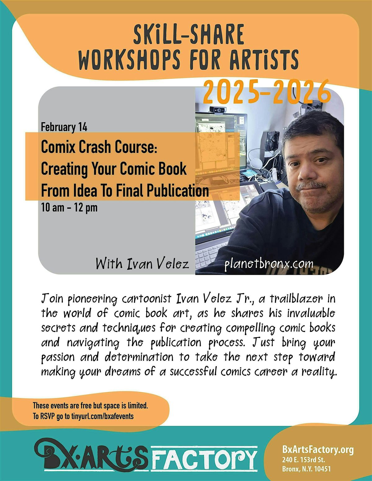 Comix Crash Course:  From Idea To Final Publication with Ivan Velez