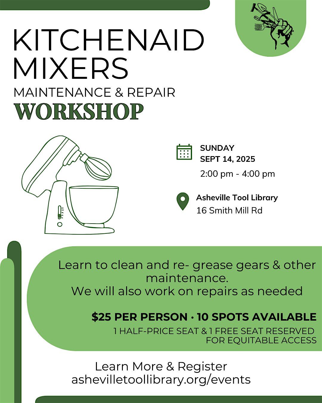 KitchenAid Mixer Maintenance & Repair Workshop