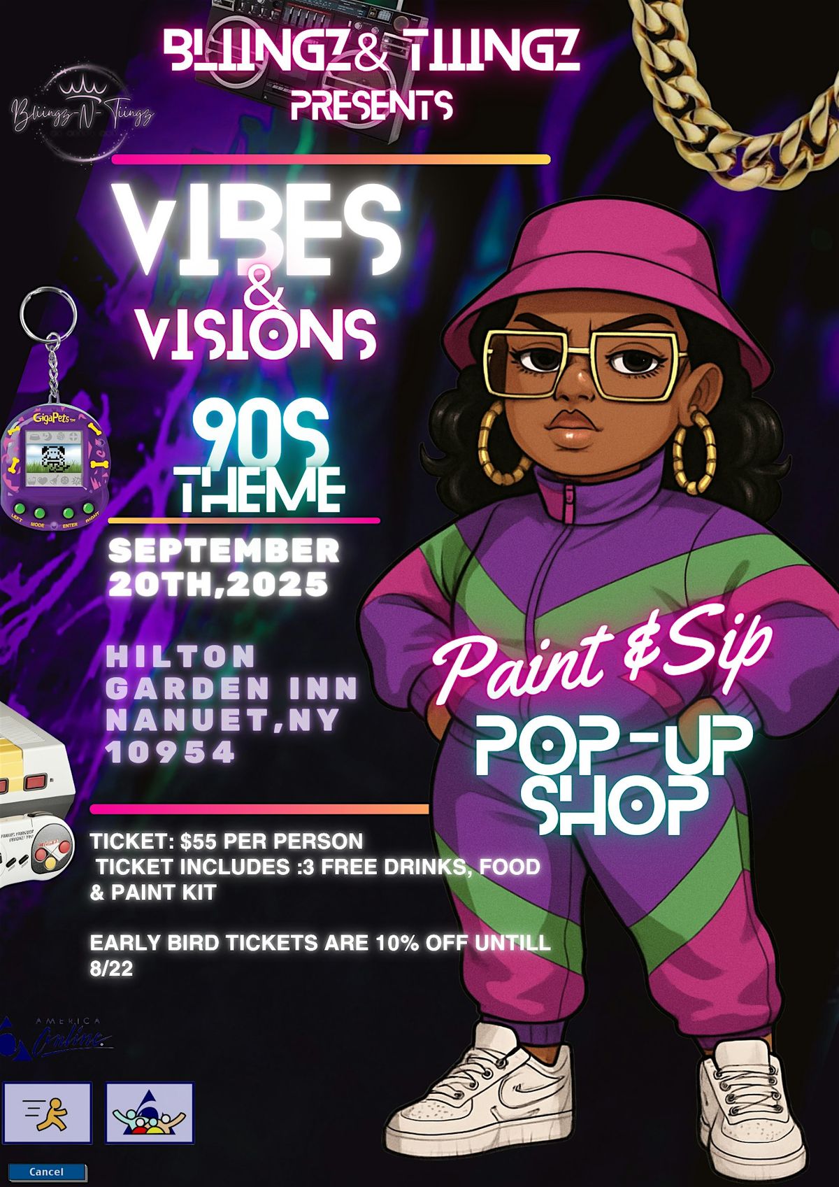 Vibes and Vision Paint & Sip Pop Up Shop