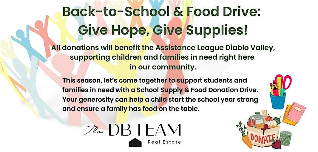 Back-to-School & Food Drive:  Give Hope, Give Supplies!