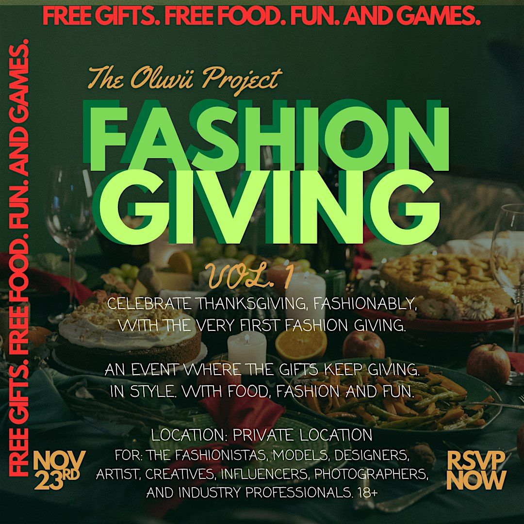 The Oluv\u00fc Project - Fashion Giving - Vol. 1
