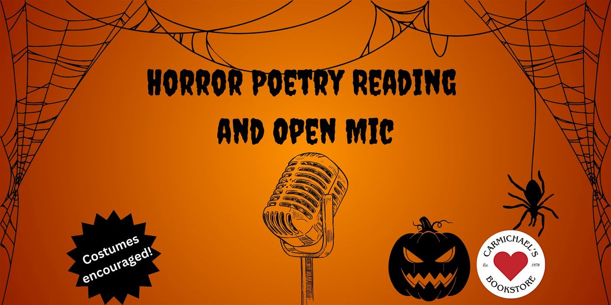 Horror Poetry and Open Mic Night