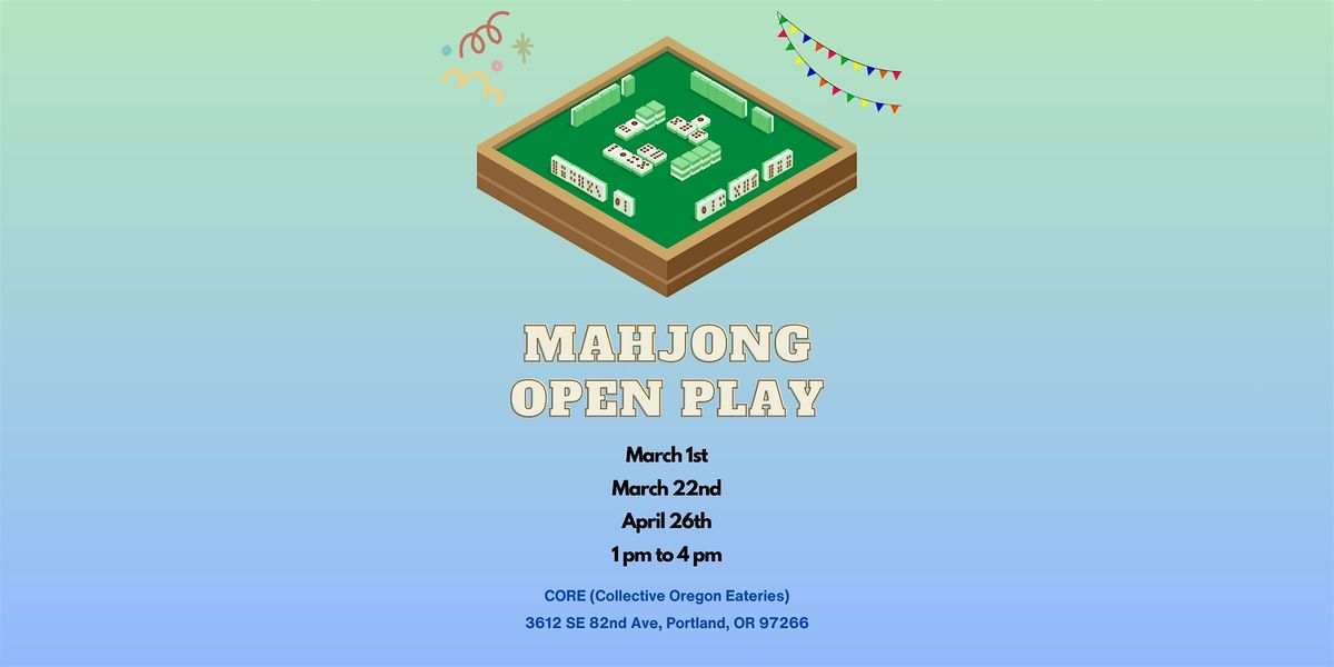 Mahjong Open Play