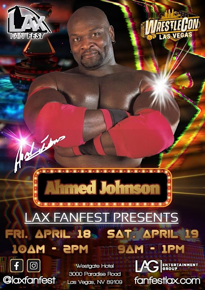 Ahmed Johnson Autograph Experience -Wrestlecon