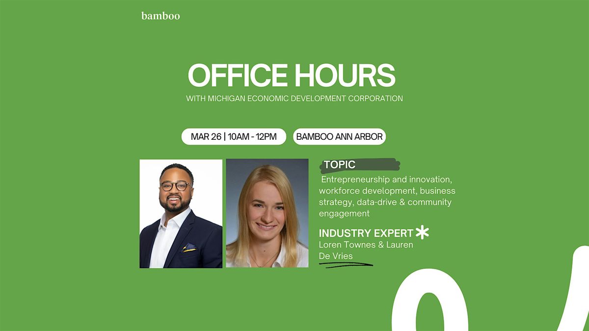 Office Hours with Loren Townes and Lauren de Vries