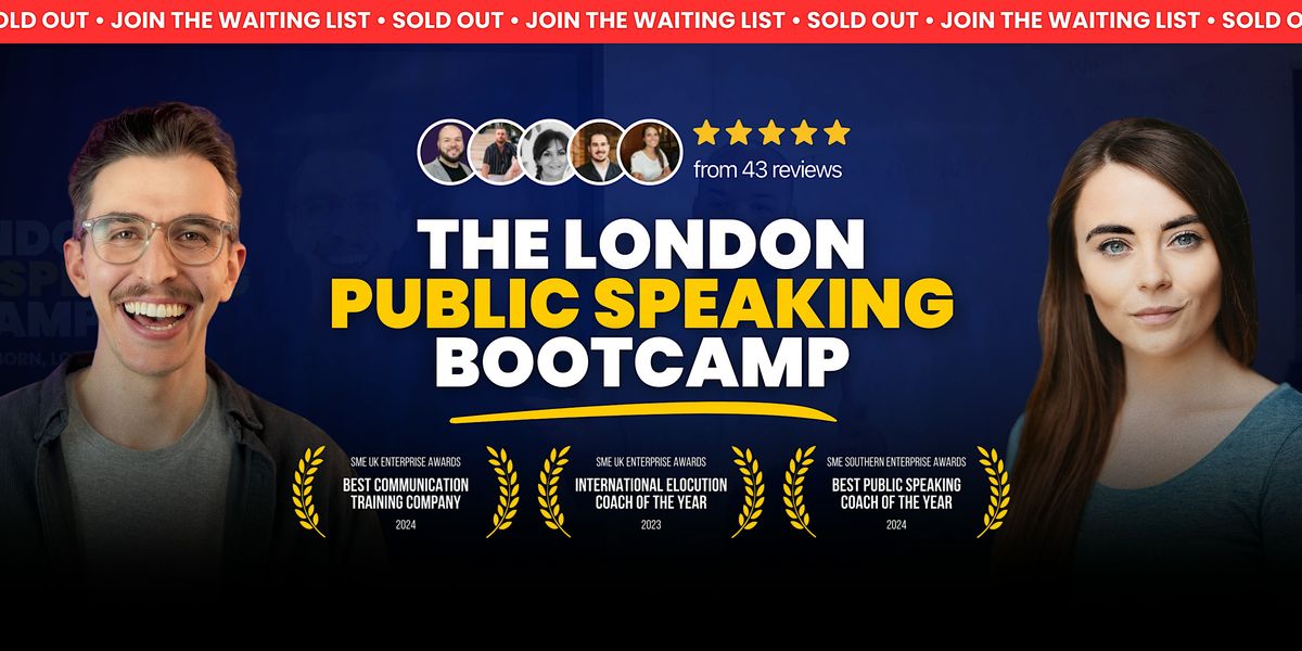 The London Public Speaking Bootcamp | Speak With Confidence!