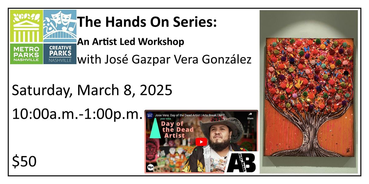 The Hands On Series: An Artist Led Workshop with Jos\u00e9 Gazpar Vera Gonz\u00e1lez