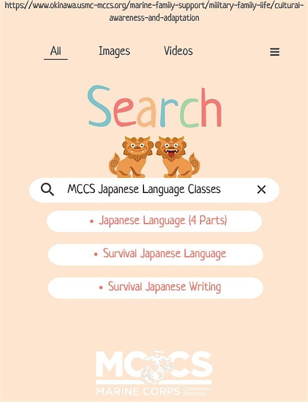 MCCS Okinawa: Survival Japanese Language