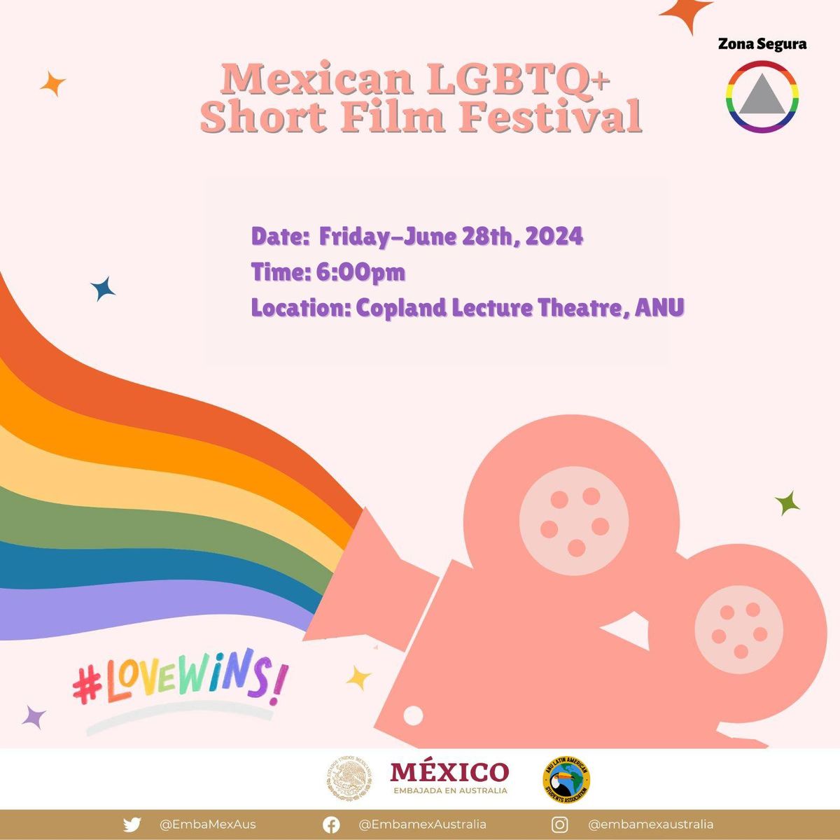 Mexican LGBTQ+ Short Film Festival feat. Embassy of Mexico