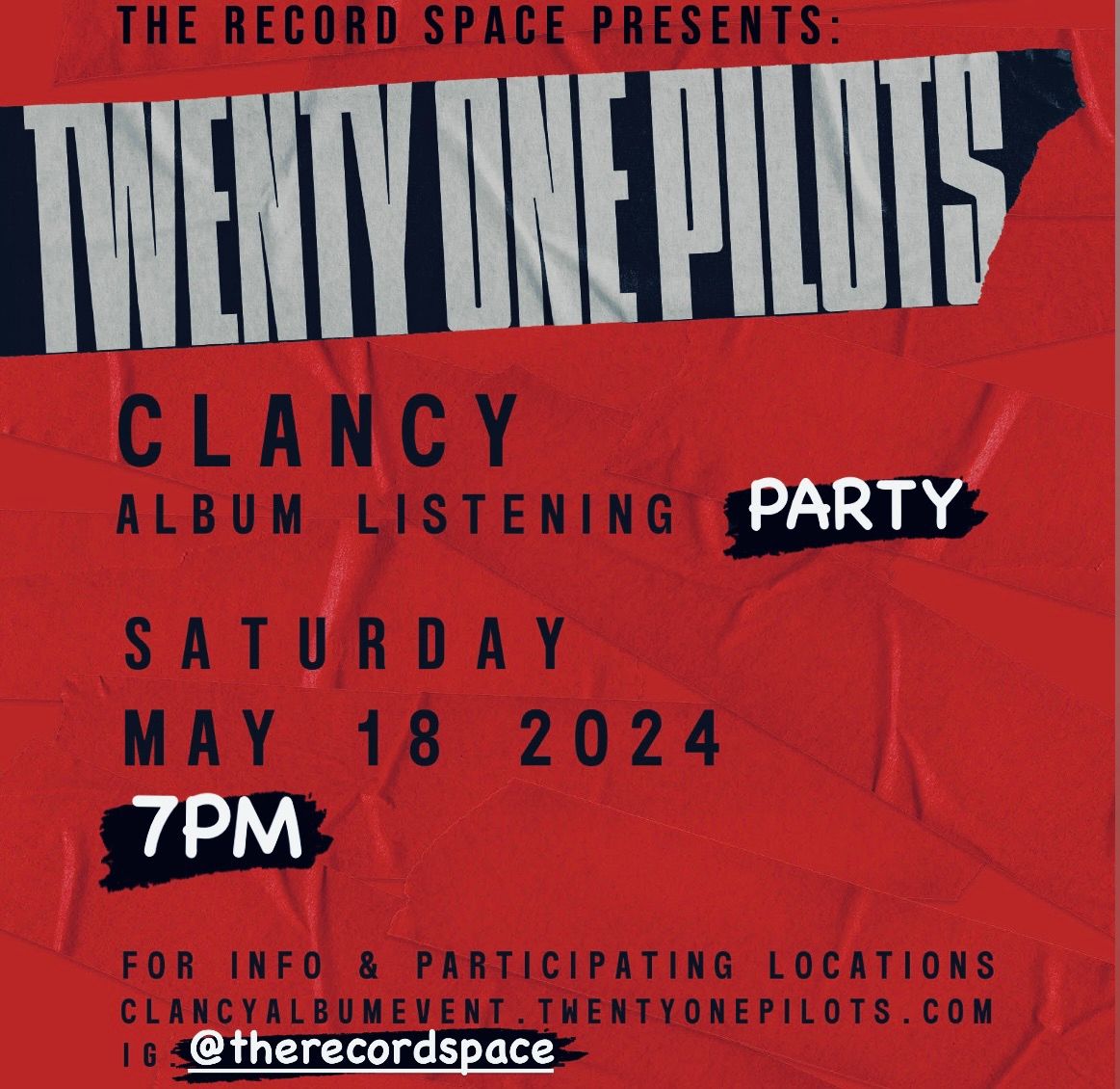 Twenty One Pilots Clancy Listening Party @ The Record Space
