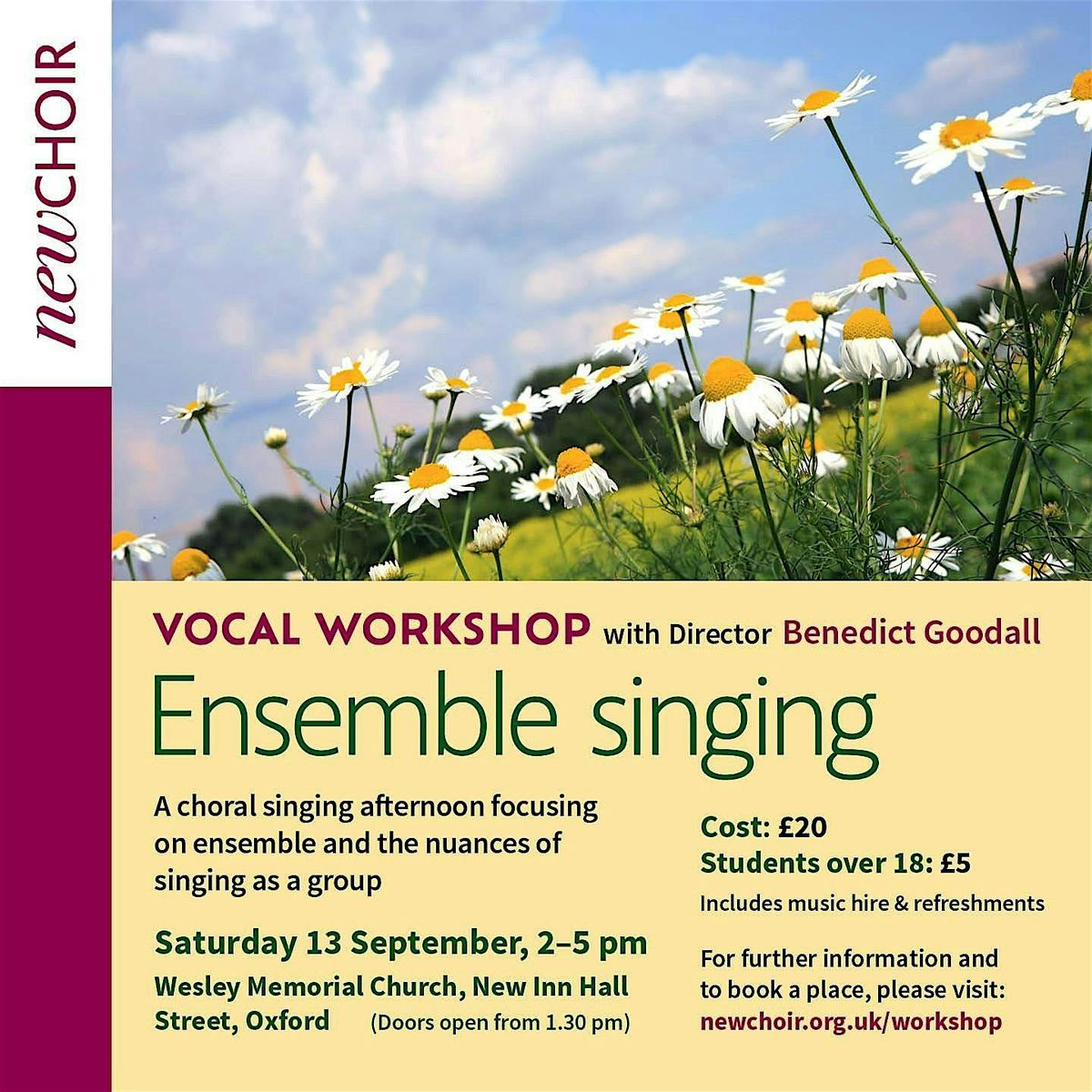 Ensemble Singing Workshop with NewCHOIR Oxford