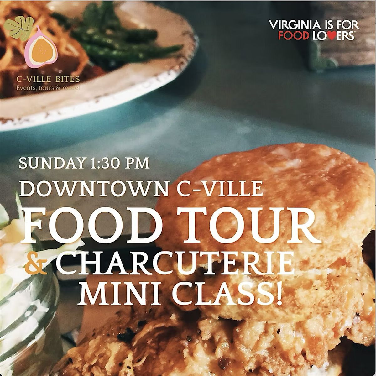 Downtown C-ville Food Tour + Charcuterie Mini Class