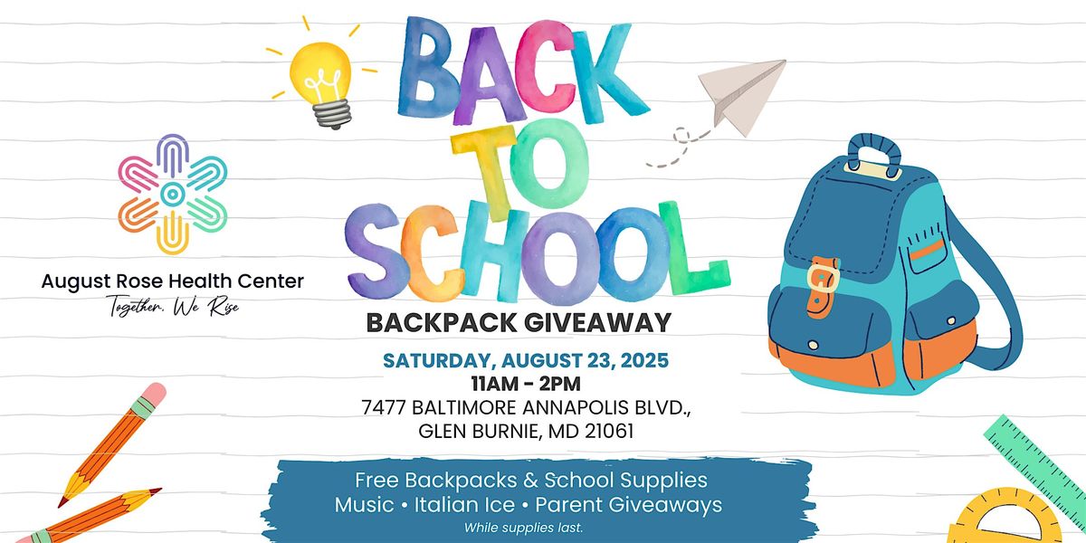 Back To School Backpack Giveaway