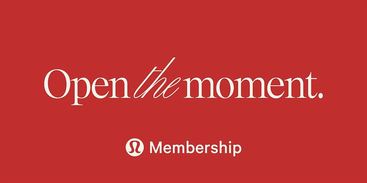 lululemon Members\u2019 Holiday Shop at HOWELL MILL