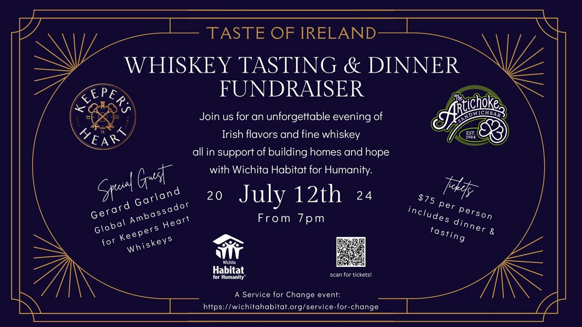Taste of Ireland - Whiskey Tasting & Dinner Fundraiser