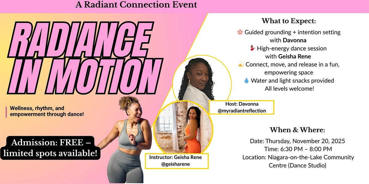 Radiance in Motion \u2013 Wellness, Rhythm & Empowerment Through Dance