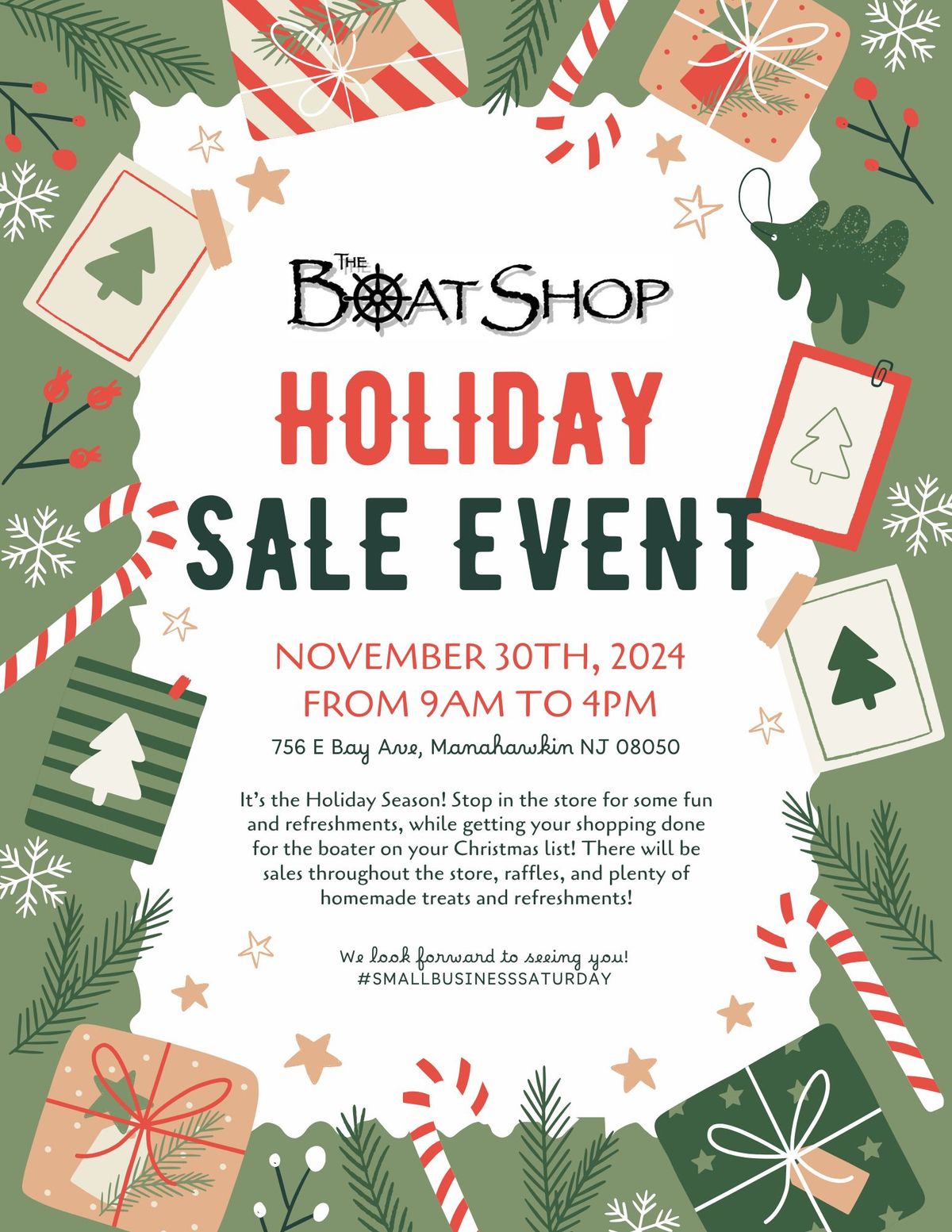 Holiday Sale Event and Party