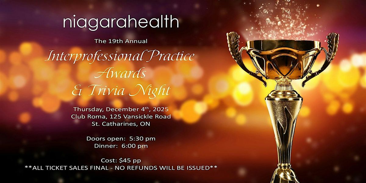 Niagara Health Interprofessional Practice Awards & Trivia Night