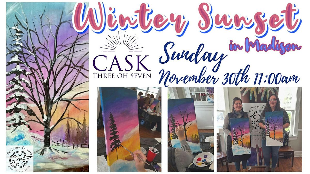 Winter Sunset in Madison