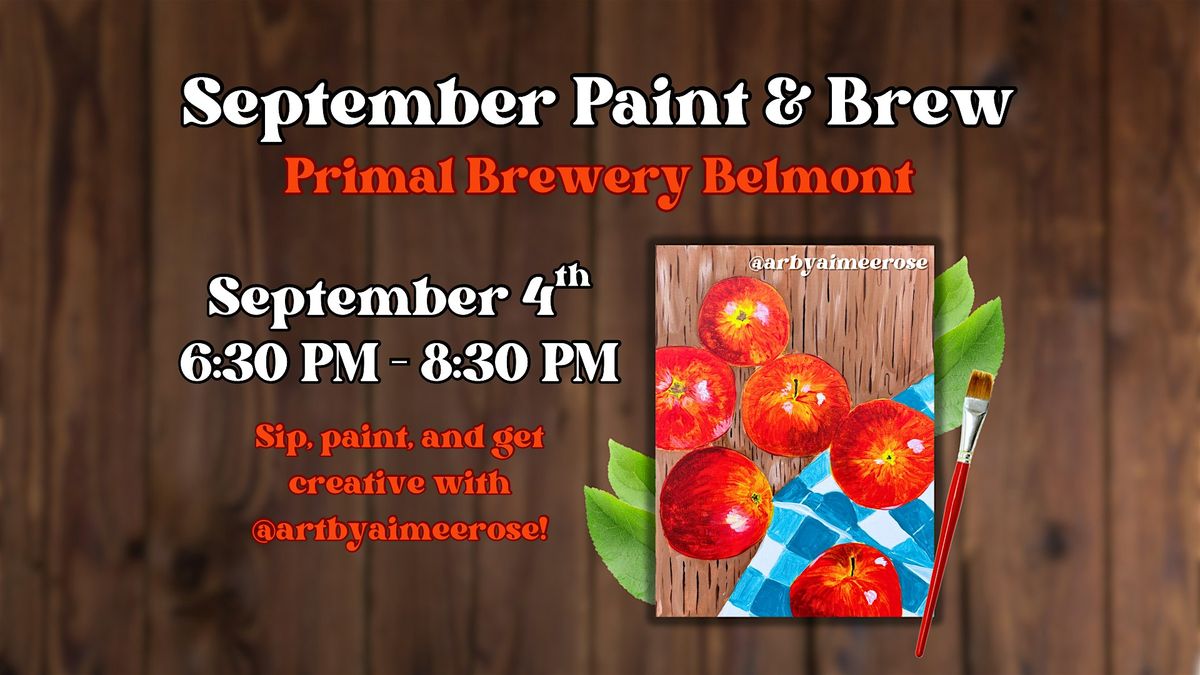 September Paint & Brew @ Primal Brewery Belmont