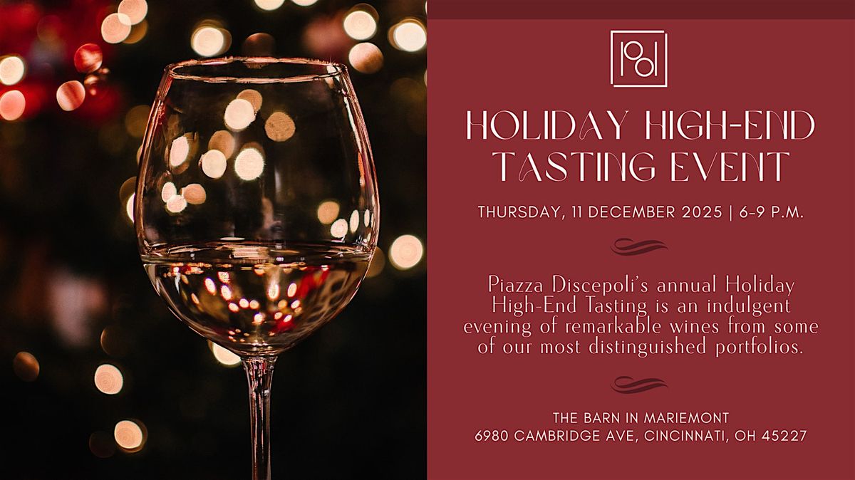 2025 Holiday High-End Tasting