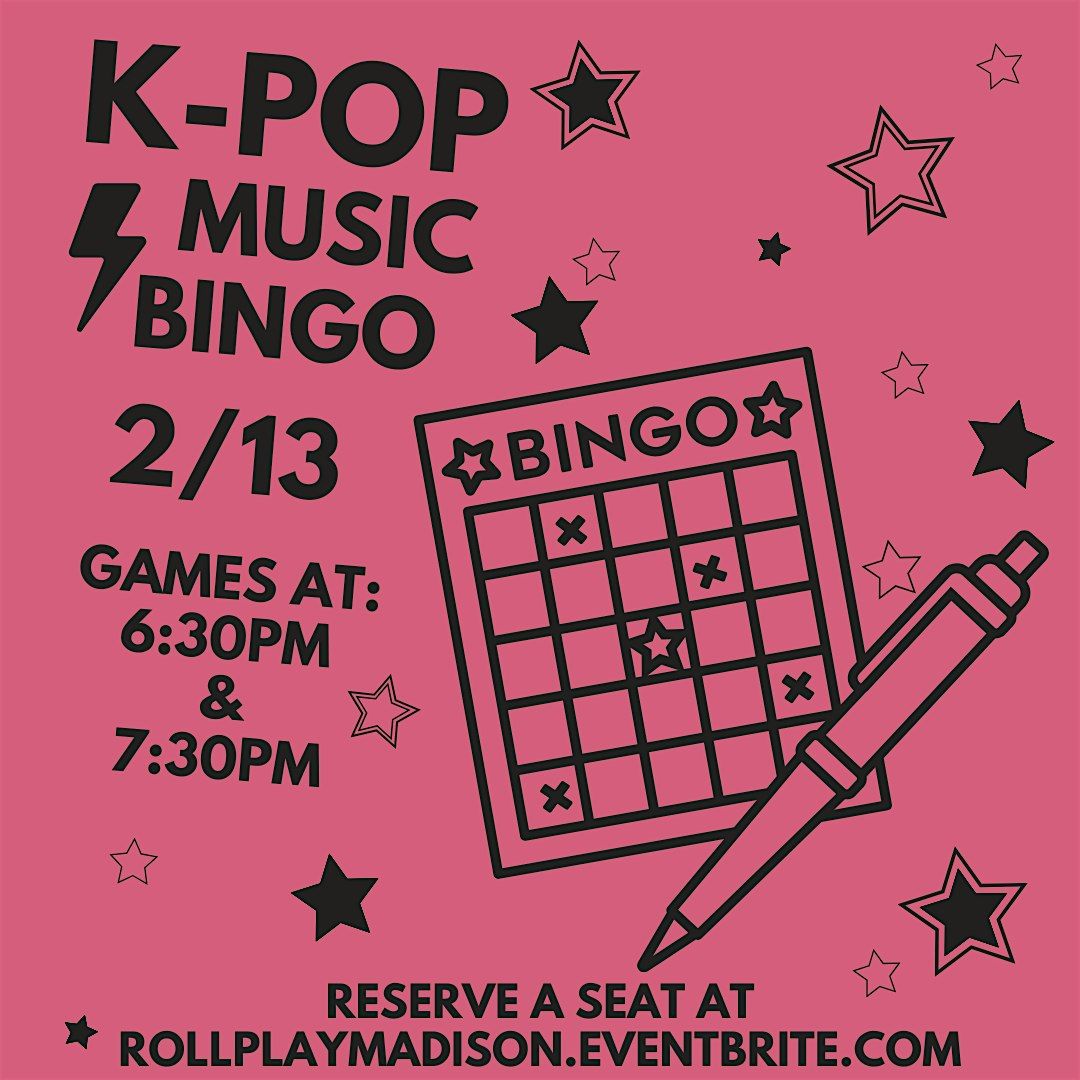 Kpop Music Bingo