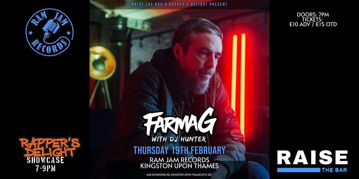 Farma G with DJ Hunter Live @ Ram Jam Records - Thursday 19th February 2026