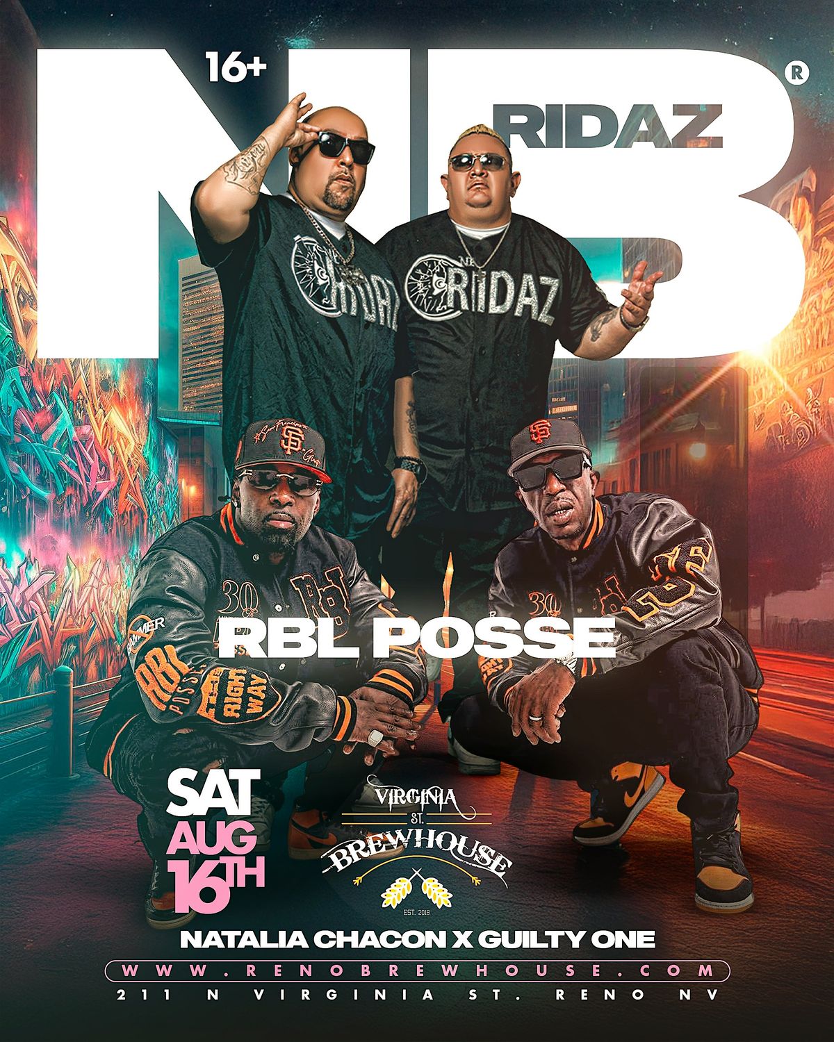 NB RIDAZ AND RBL POSSE  LIVE IN RENO NEVADA
