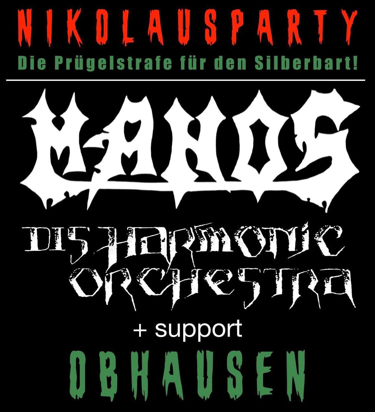 Nikolausparty - MANOS + Disharmonic Orchestra + support