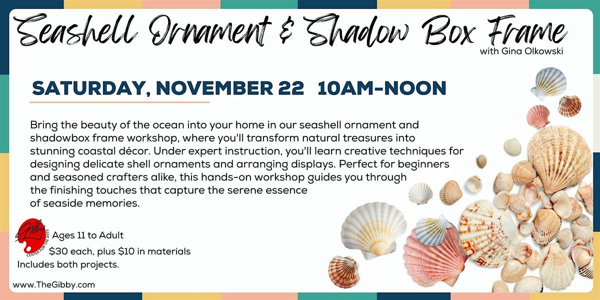 Seashell Ornament & Shadow Box Frame