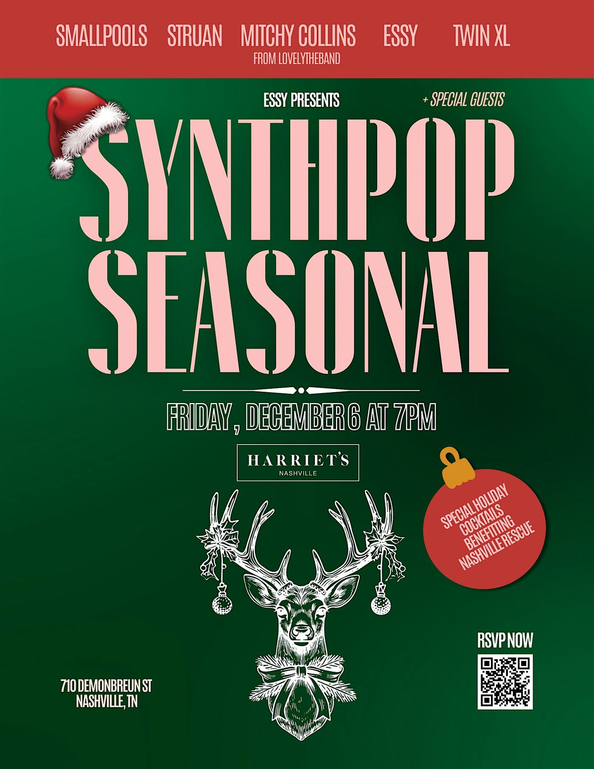 Synthpop Seasonal at Harriet\u2019s Nashville