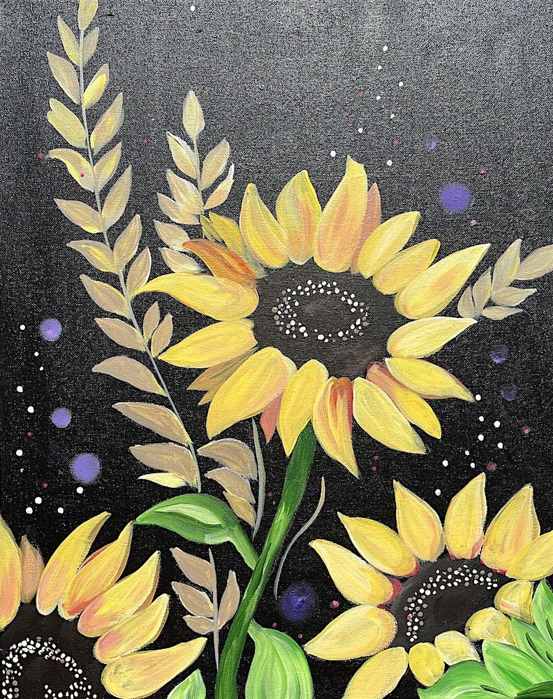 Shining Sunflowers \u2013 Brunch Paint and Sip at The Irish Pub