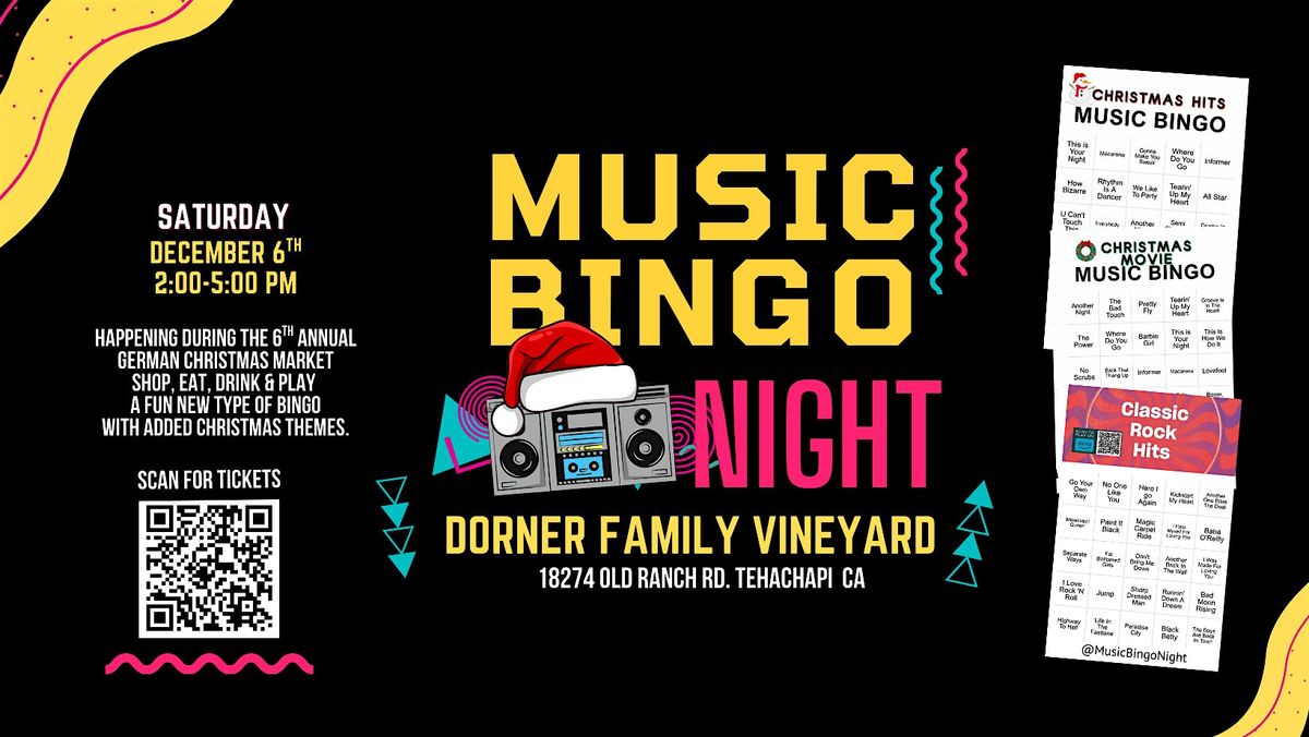 Music Bingo Night @ Dorner Family Vineyard 6th Annual German Christmas