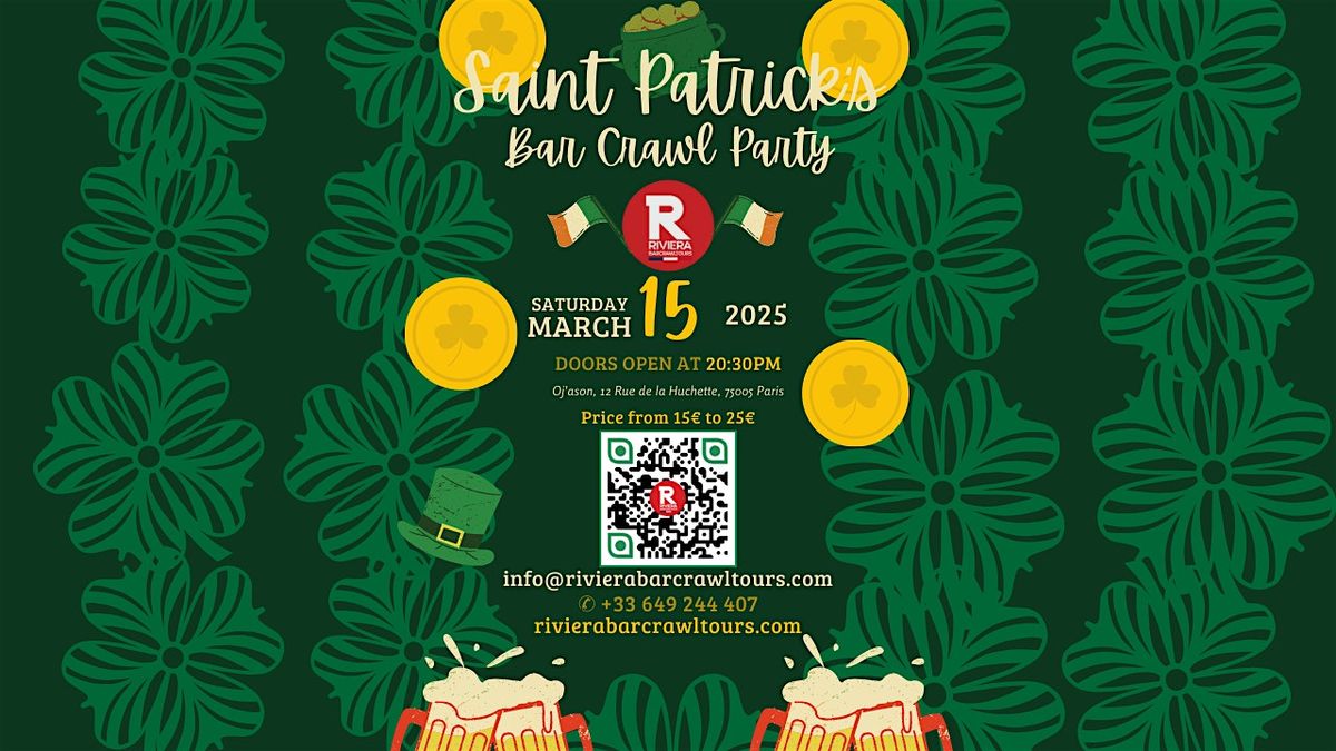 Saint Patrick\u2019s Day Paris 2025 Bar Crawl