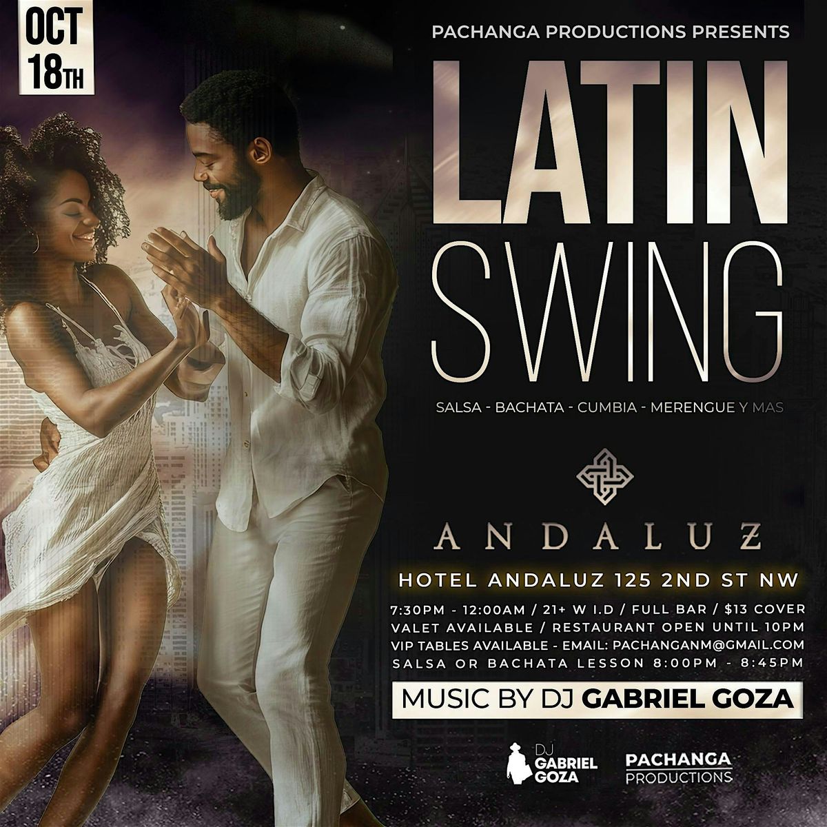 LATIN SWING - SALSA & BACHATA NIGHT @ HOTEL ANDALUZ