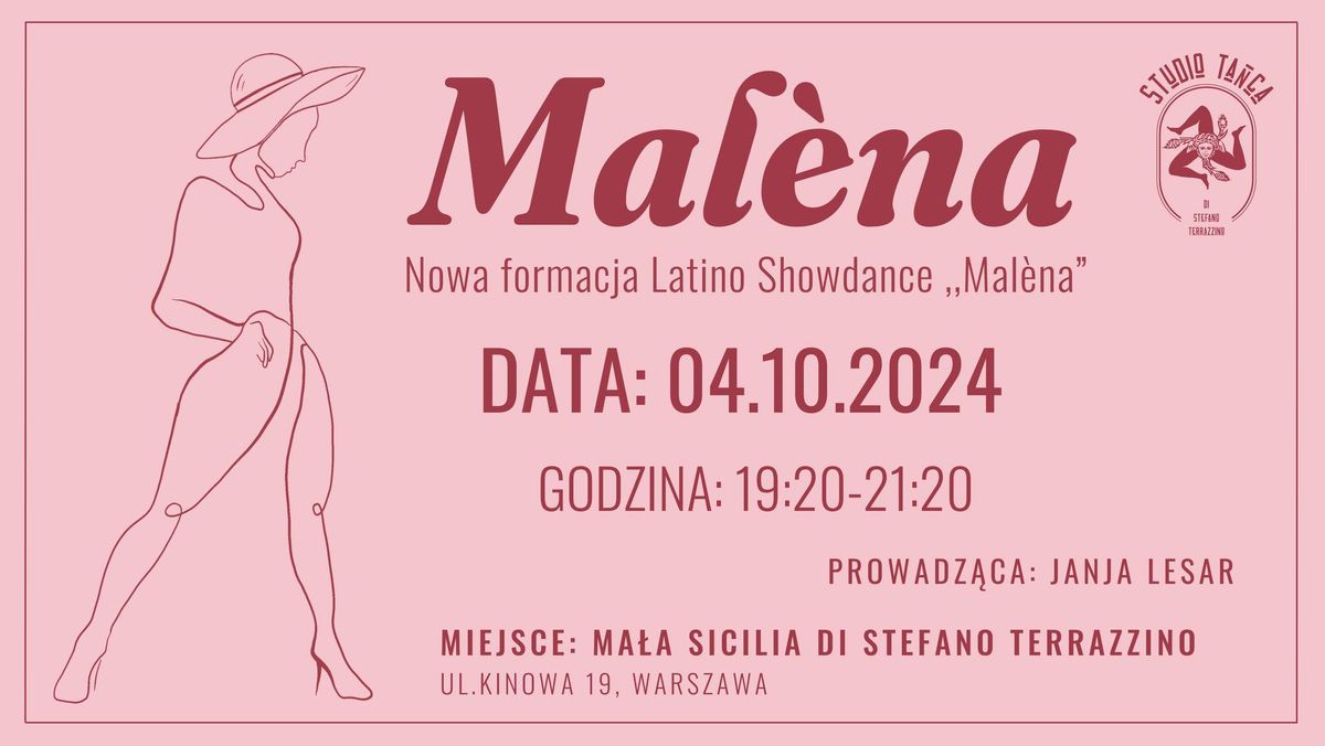 Zapisy do Formacji Tanecznej Latino Solo Showdance "Mal\u00e8na" z Janj\u0105 Lesar 