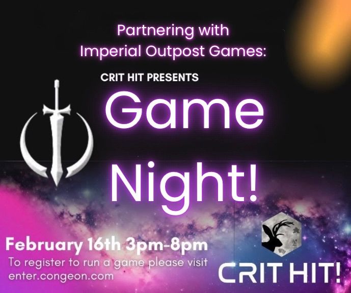 Crit Hit Game Night!