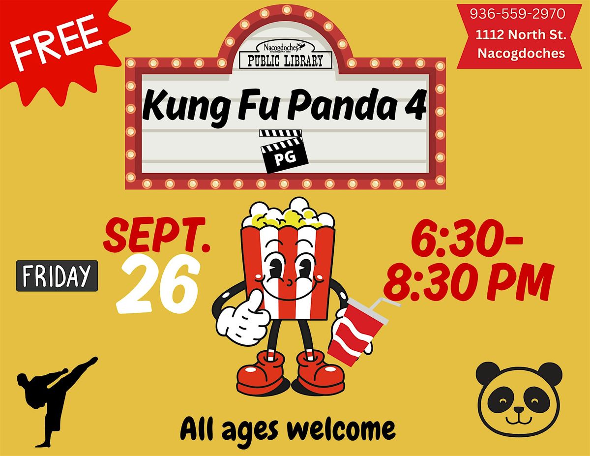 Movie Night: Kung Fu Panda 4 (Rated PG)