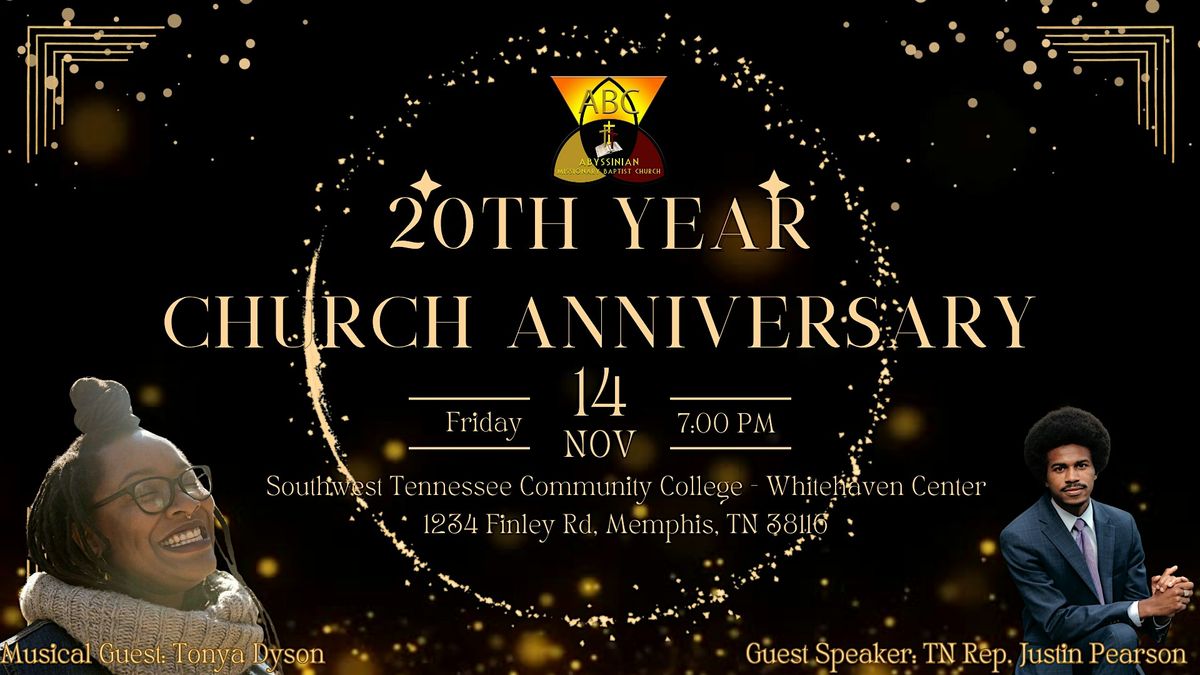 Abyssinian Missionary Baptist Church 20th Church Anniversary Banquet