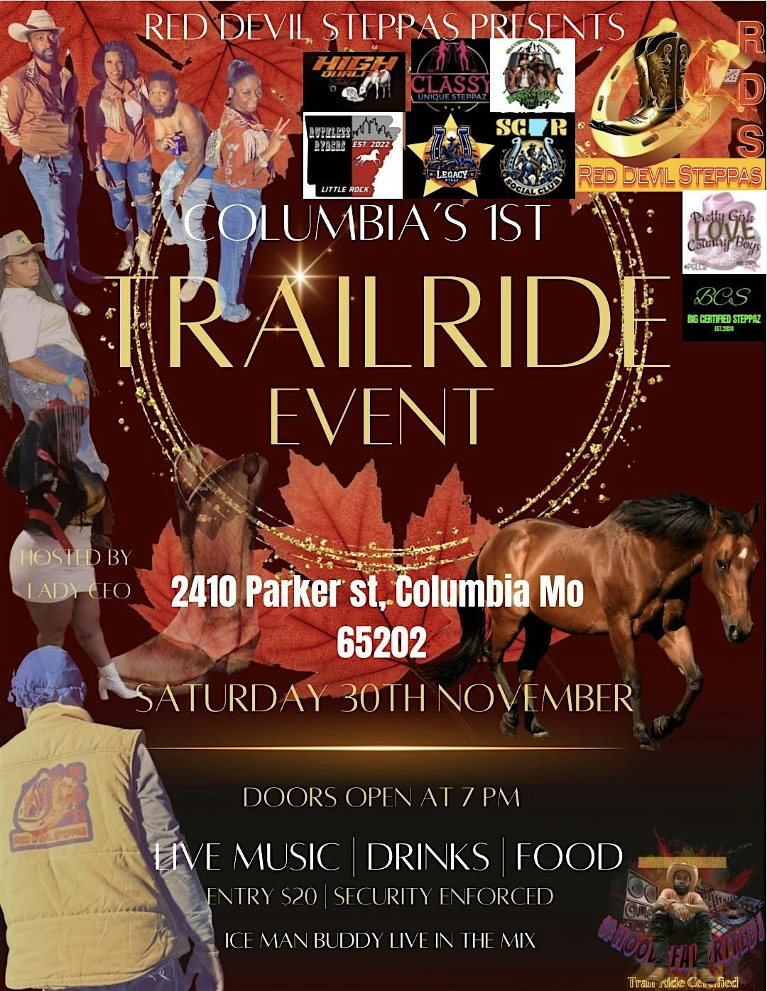 Columbia\u2019s 1st Ever TrailRide Event