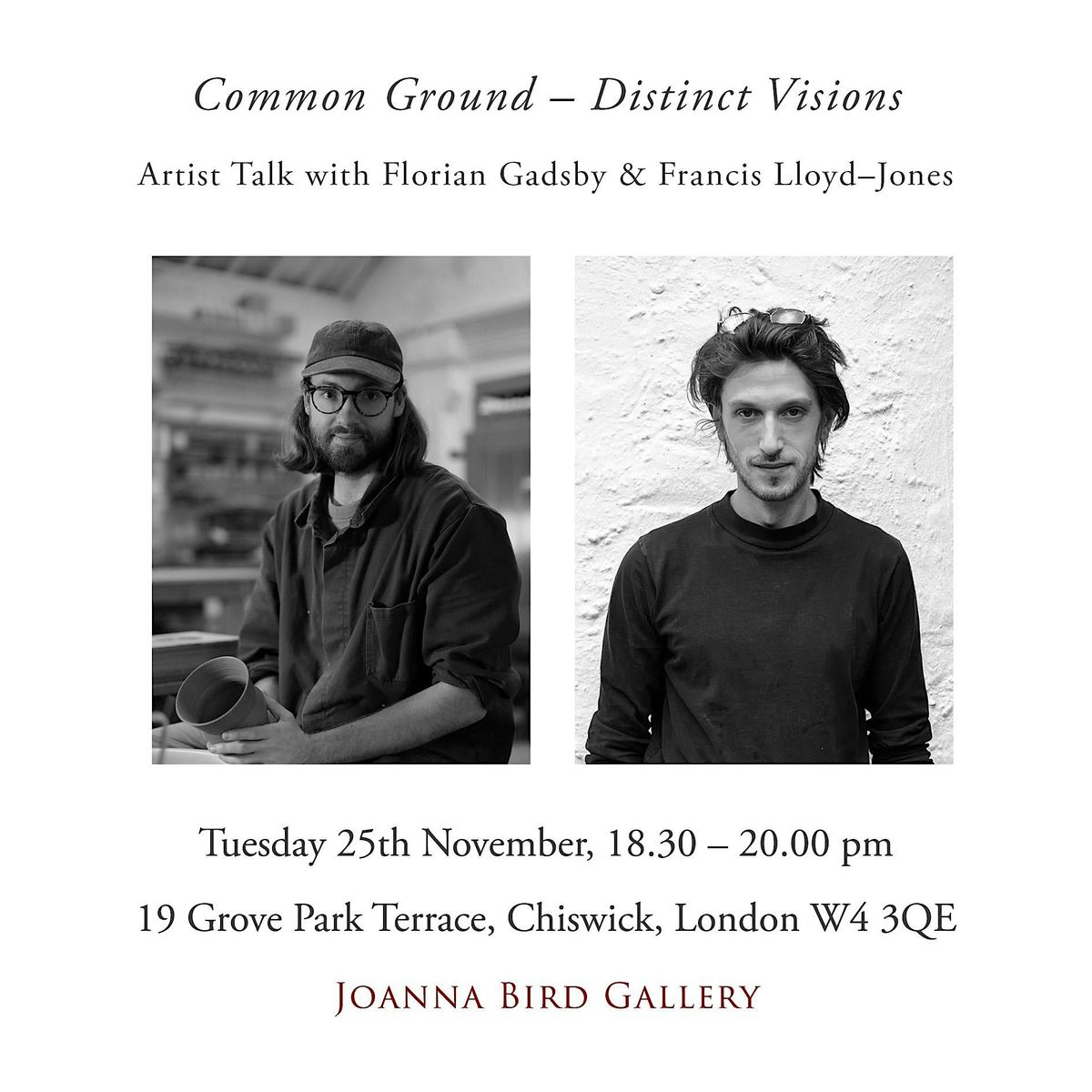 Common Ground, Distinct Visions \u2013 Francis Lloyd Jones, Florian Gadsby Talk